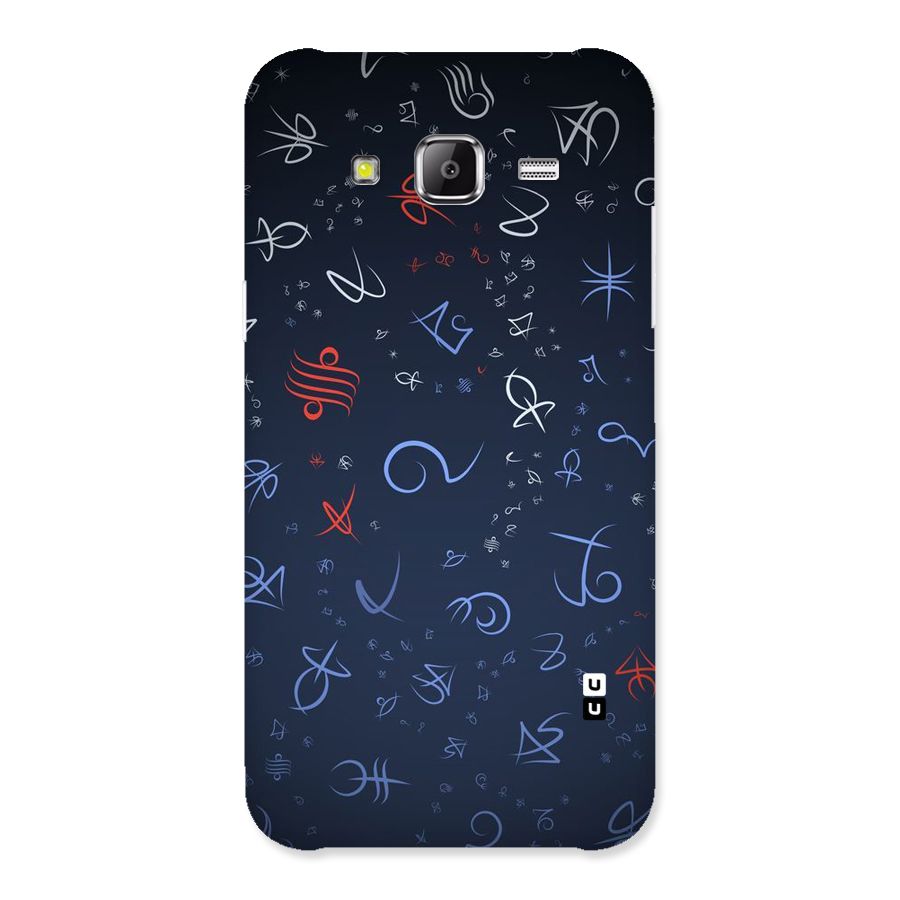 Blue Symbols Back Case for Samsung Galaxy J2 Prime