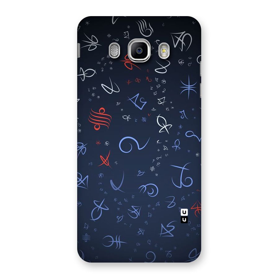 Blue Symbols Back Case for Samsung Galaxy J5 2016