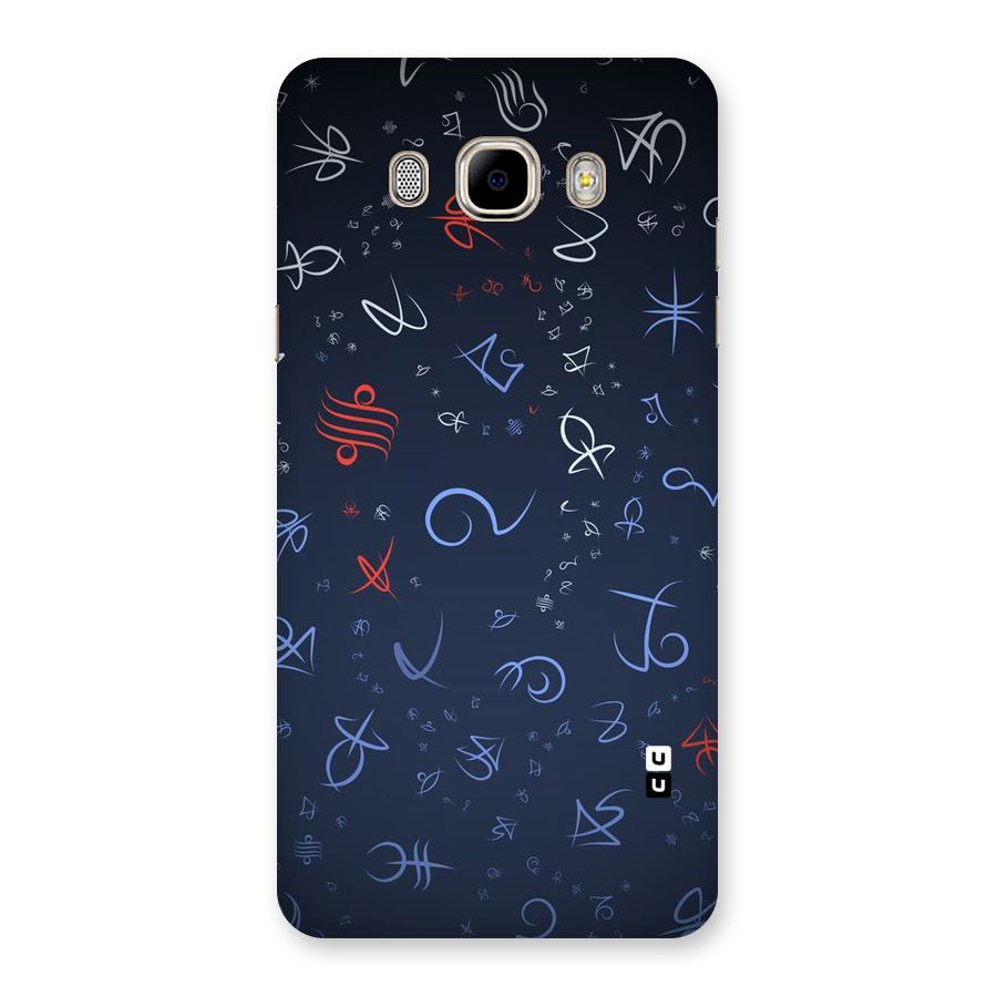 Blue Symbols Back Case for Samsung Galaxy J7 2016