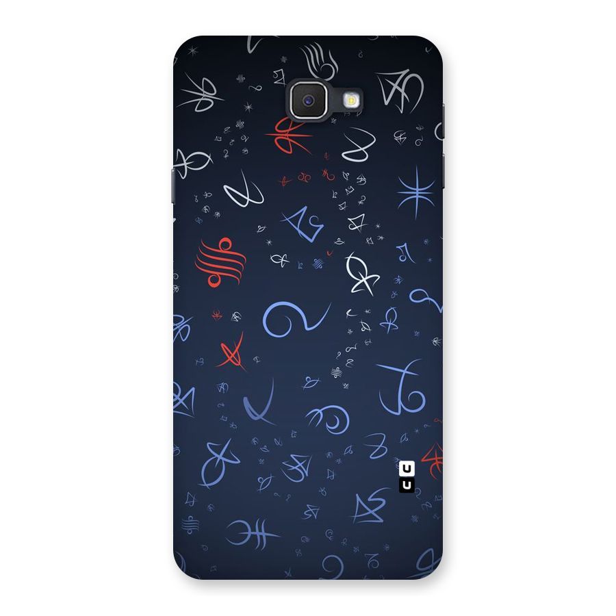 Blue Symbols Back Case for Samsung Galaxy J7 Prime