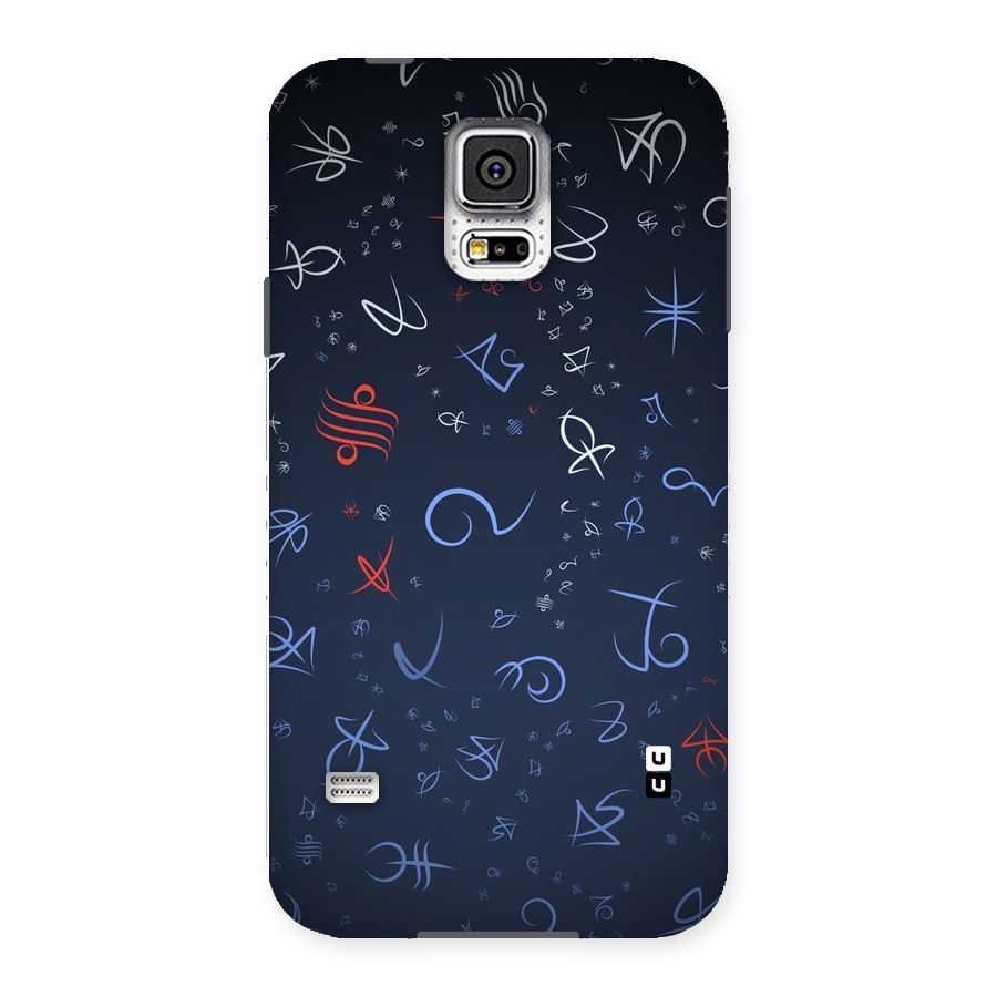 Blue Symbols Back Case for Samsung Galaxy S5
