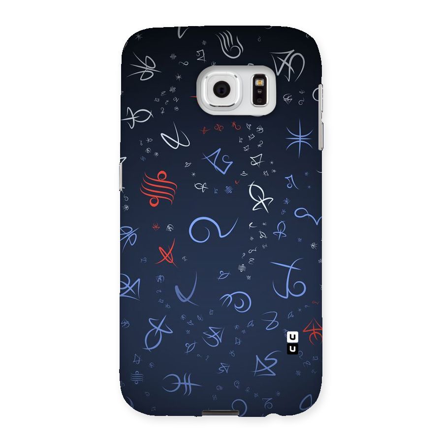 Blue Symbols Back Case for Samsung Galaxy S6