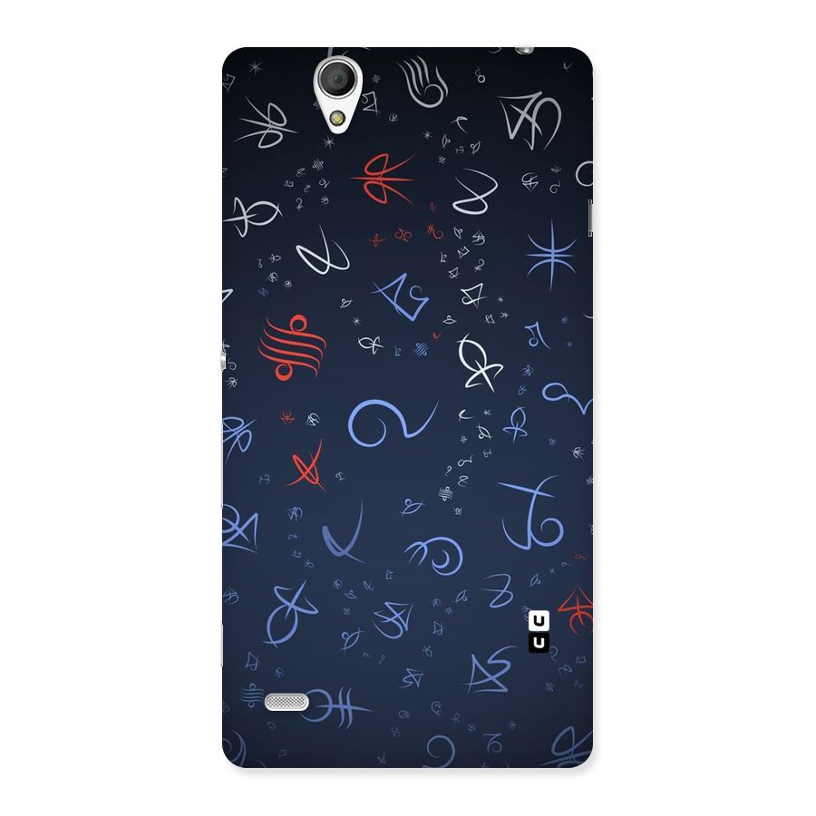 Blue Symbols Back Case for Sony Xperia C4