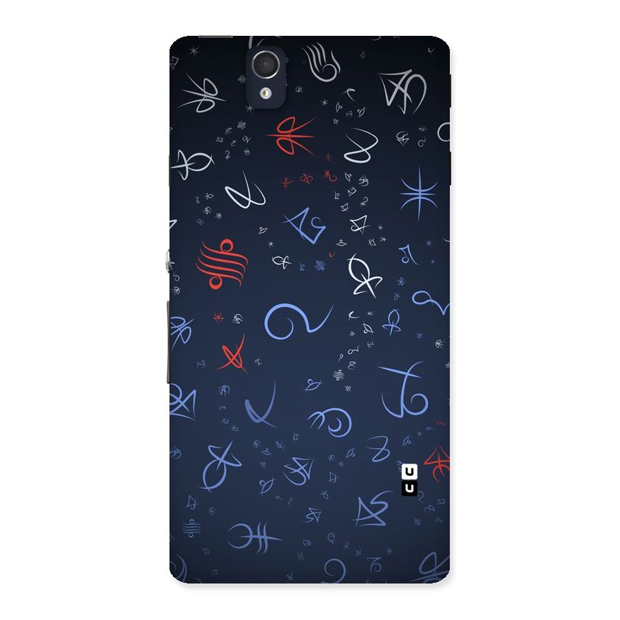 Blue Symbols Back Case for Sony Xperia Z