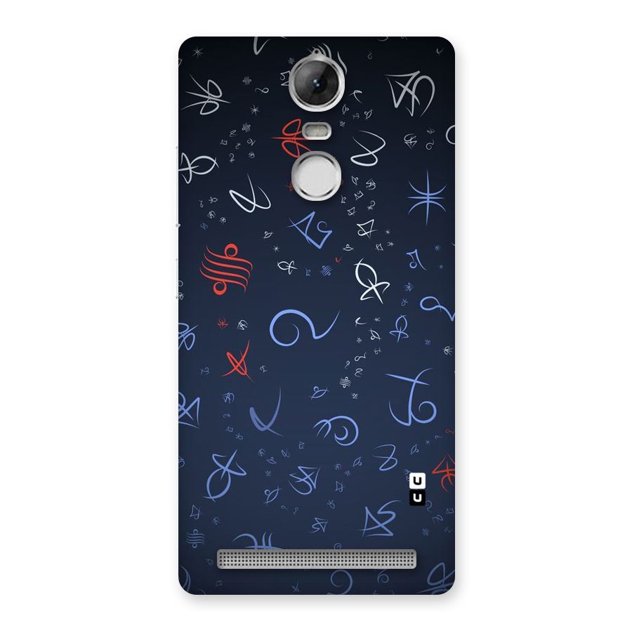 Blue Symbols Back Case for Vibe K5 Note