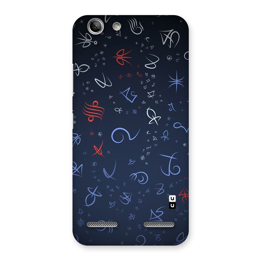 Blue Symbols Back Case for Vibe K5 Plus