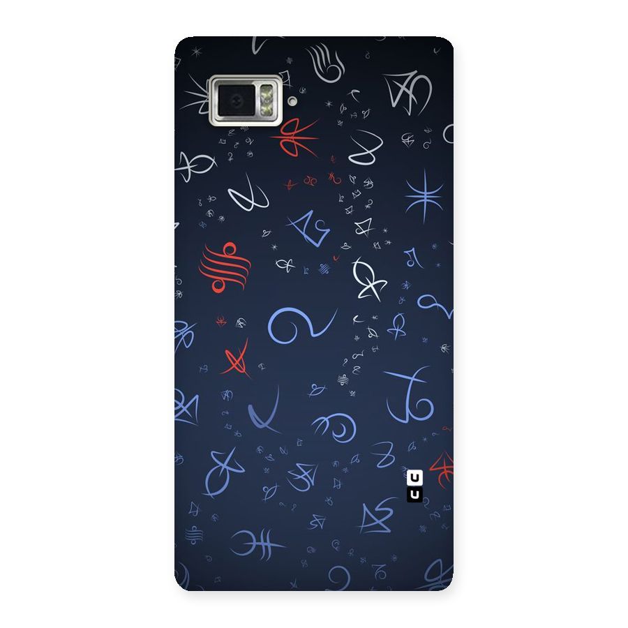 Blue Symbols Back Case for Vibe Z2 Pro K920