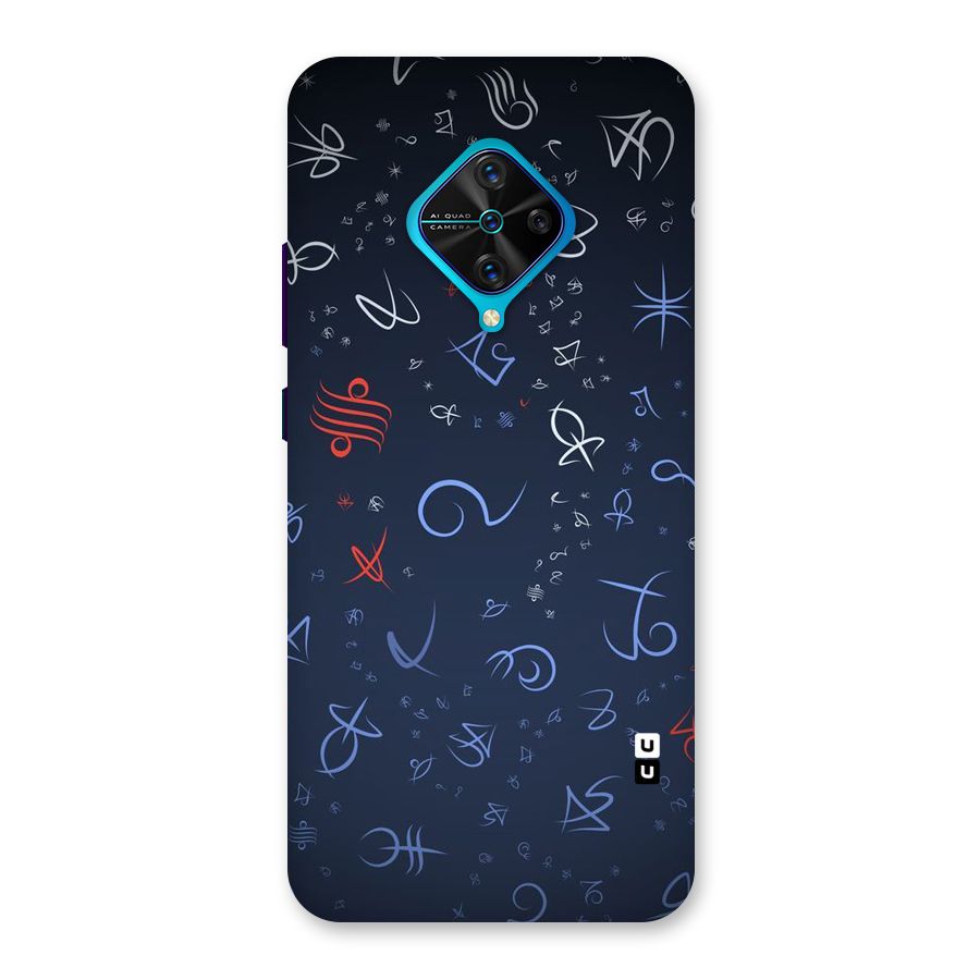 Blue Symbols Back Case for Vivo S1 Pro