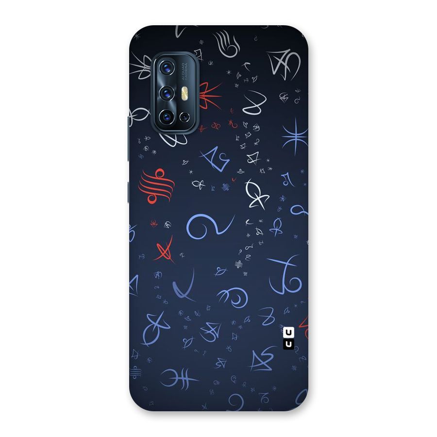 Blue Symbols Back Case for Vivo V17