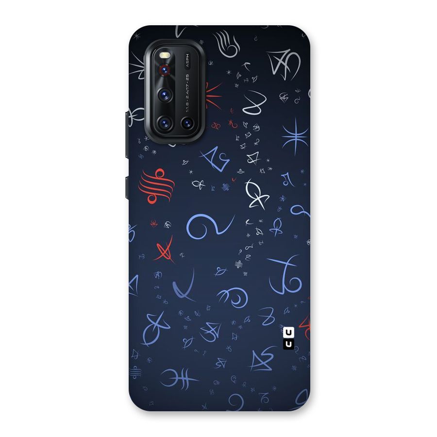Blue Symbols Back Case for Vivo V19