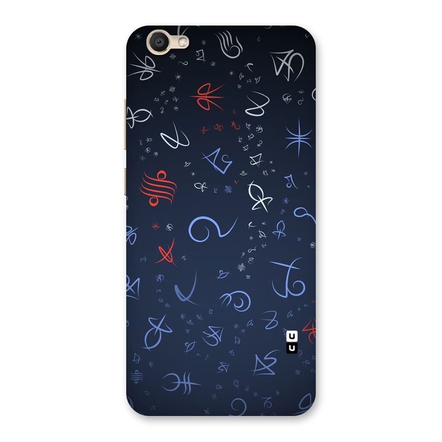 Blue Symbols Back Case for Vivo V5