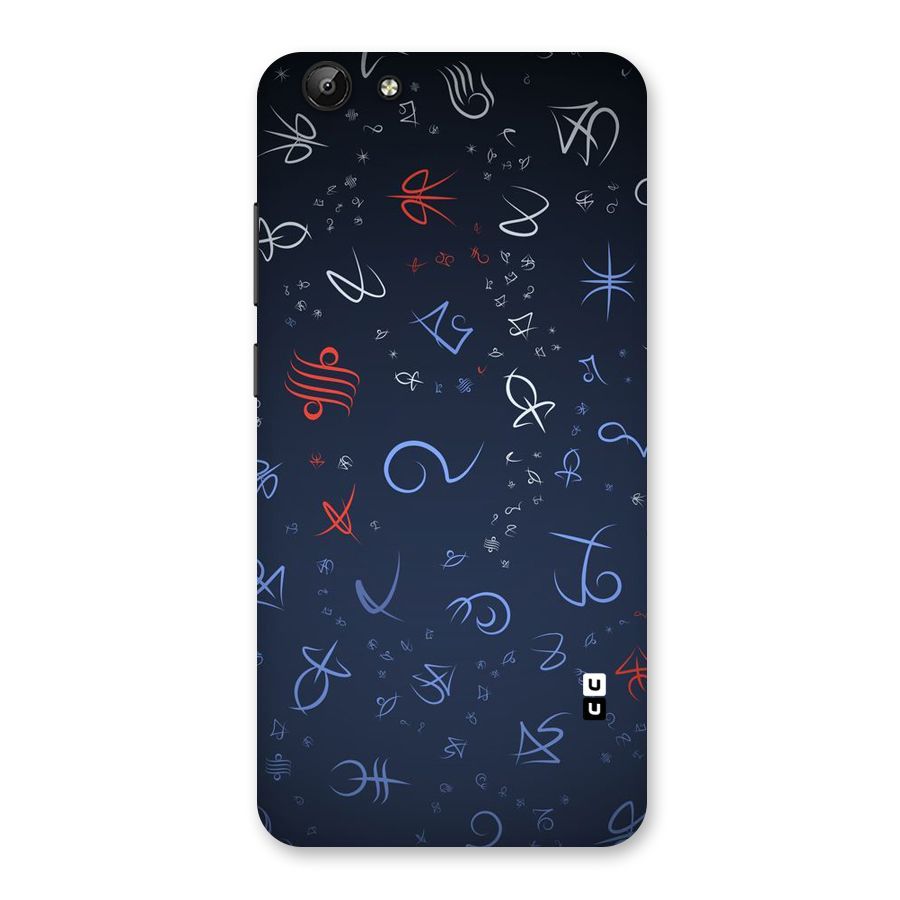 Blue Symbols Back Case for Vivo Y69