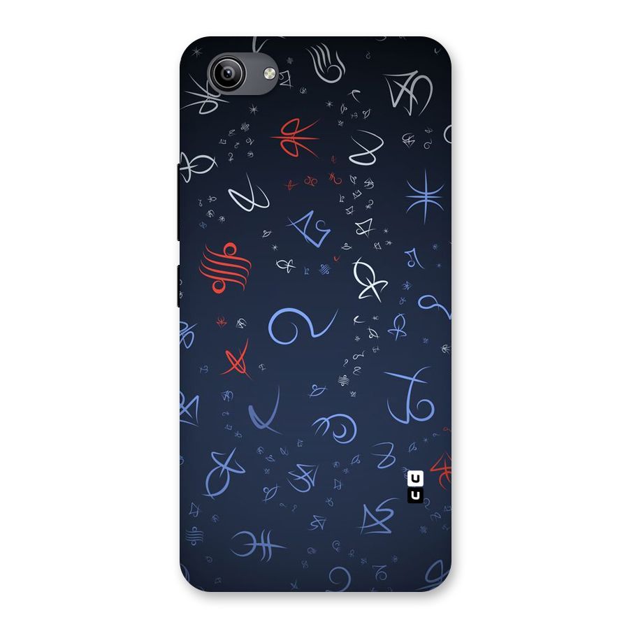 Blue Symbols Back Case for Vivo Y81i