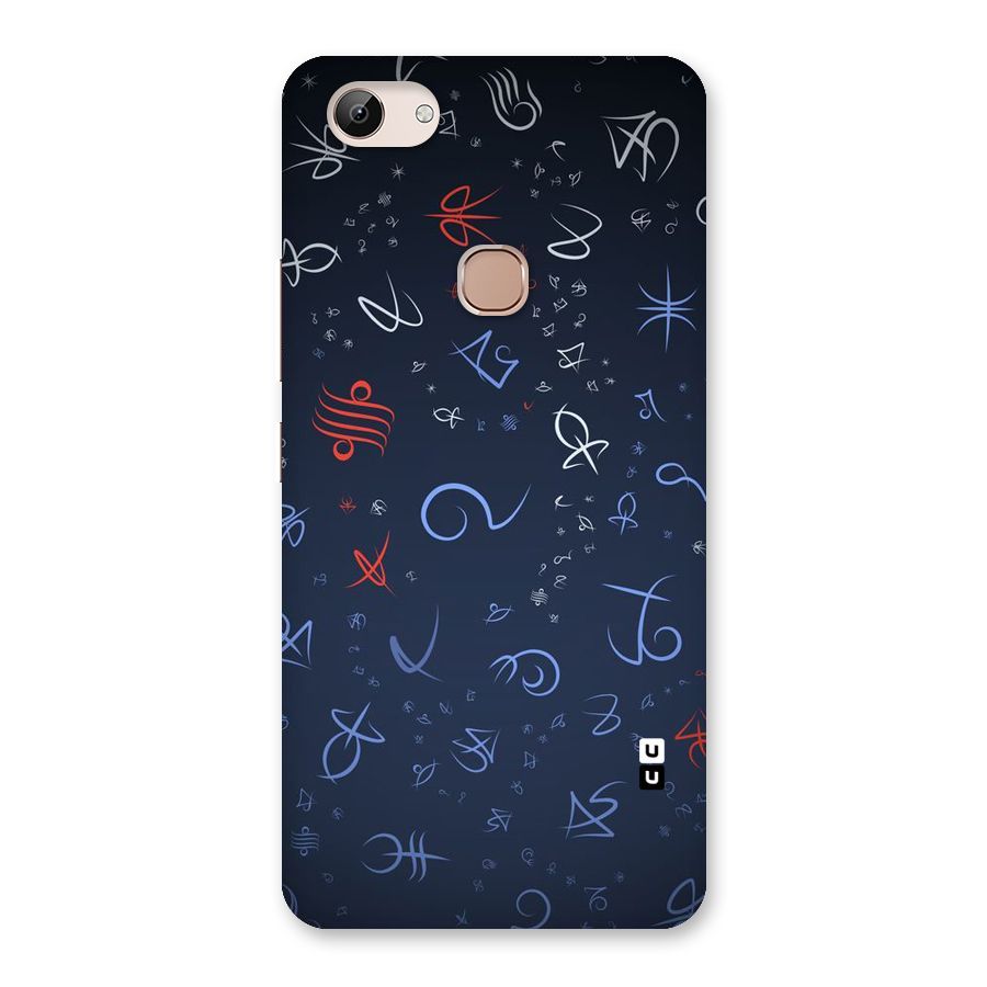 Blue Symbols Back Case for Vivo Y83