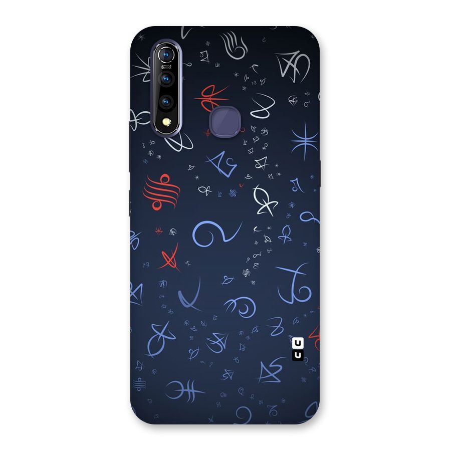 Blue Symbols Back Case for Vivo Z1 Pro