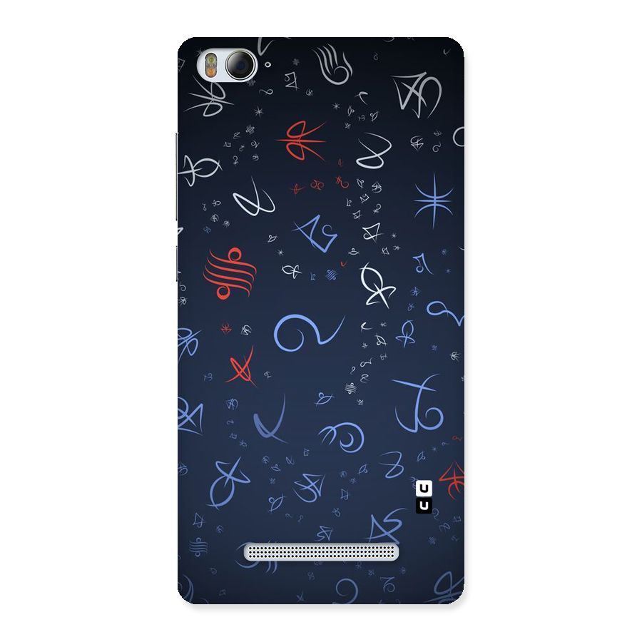 Blue Symbols Back Case for Xiaomi Mi4i