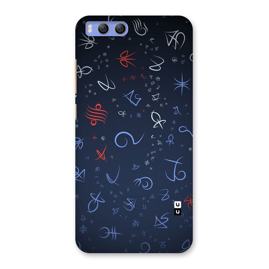 Blue Symbols Back Case for Xiaomi Mi 6