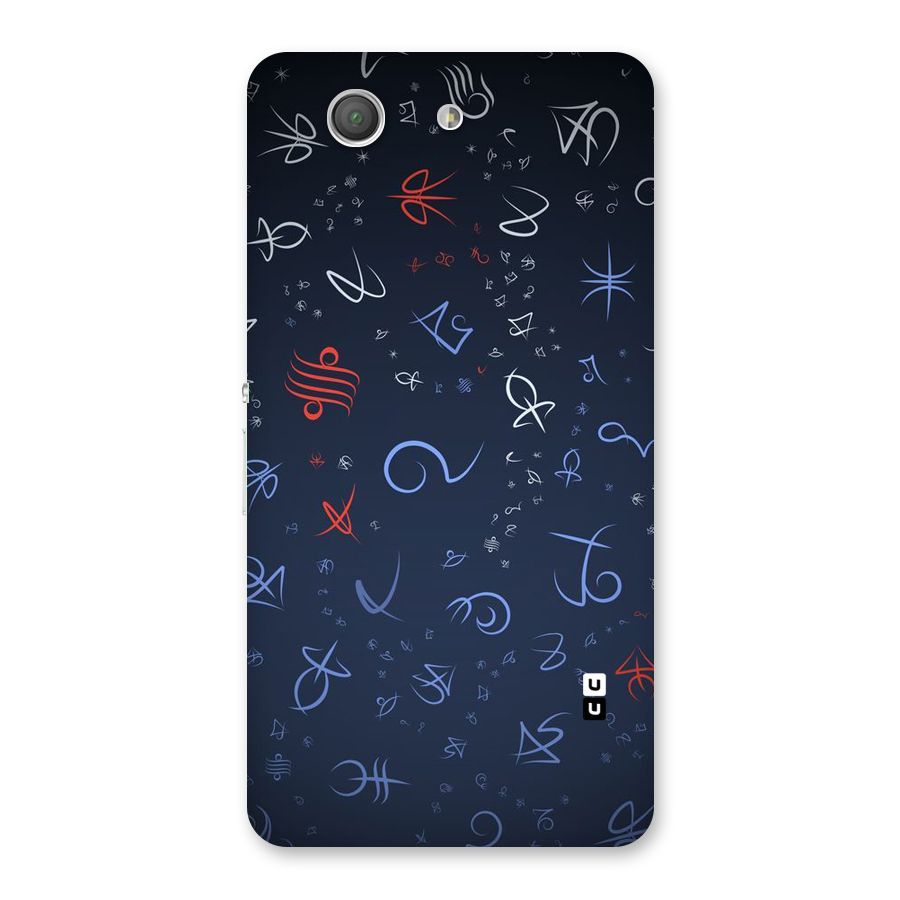 Blue Symbols Back Case for Xperia Z3 Compact