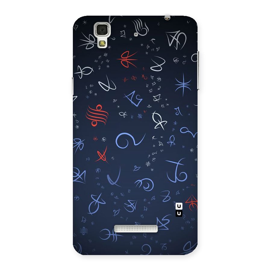 Blue Symbols Back Case for YU Yureka Plus
