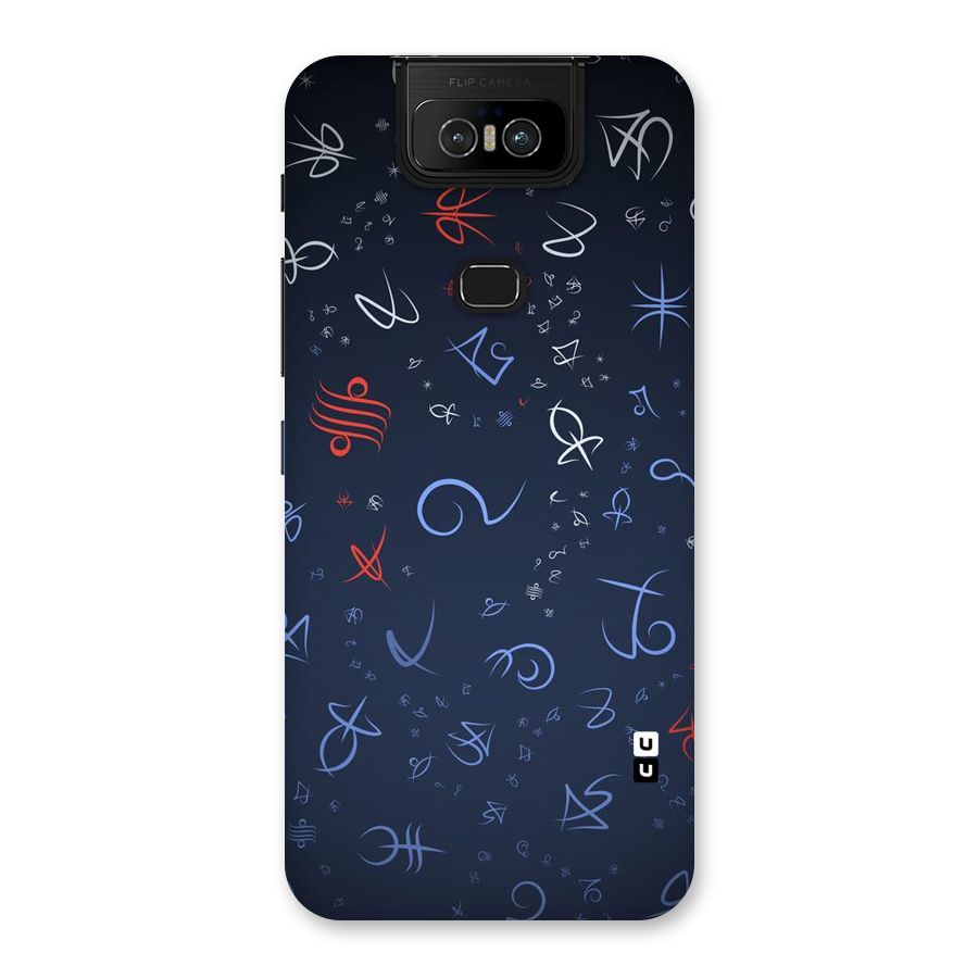 Blue Symbols Back Case for Zenfone 6z