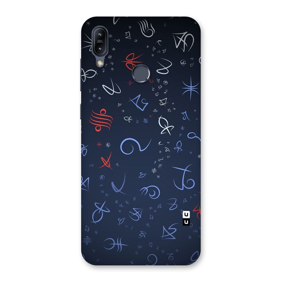 Blue Symbols Back Case for Zenfone Max M2