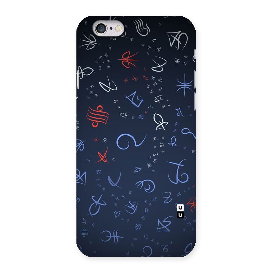 Blue Symbols Back Case for iPhone 6 6S