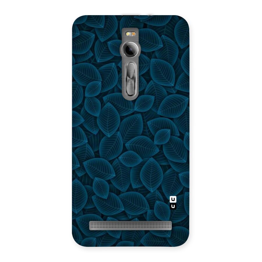 Blue Thin Leaves Back Case for Asus Zenfone 2