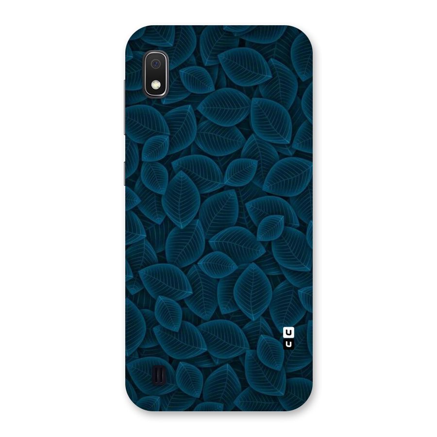 Blue Thin Leaves Back Case for Galaxy A10