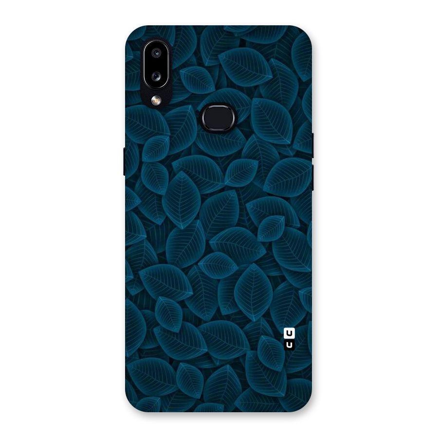 Blue Thin Leaves Back Case for Galaxy A10s