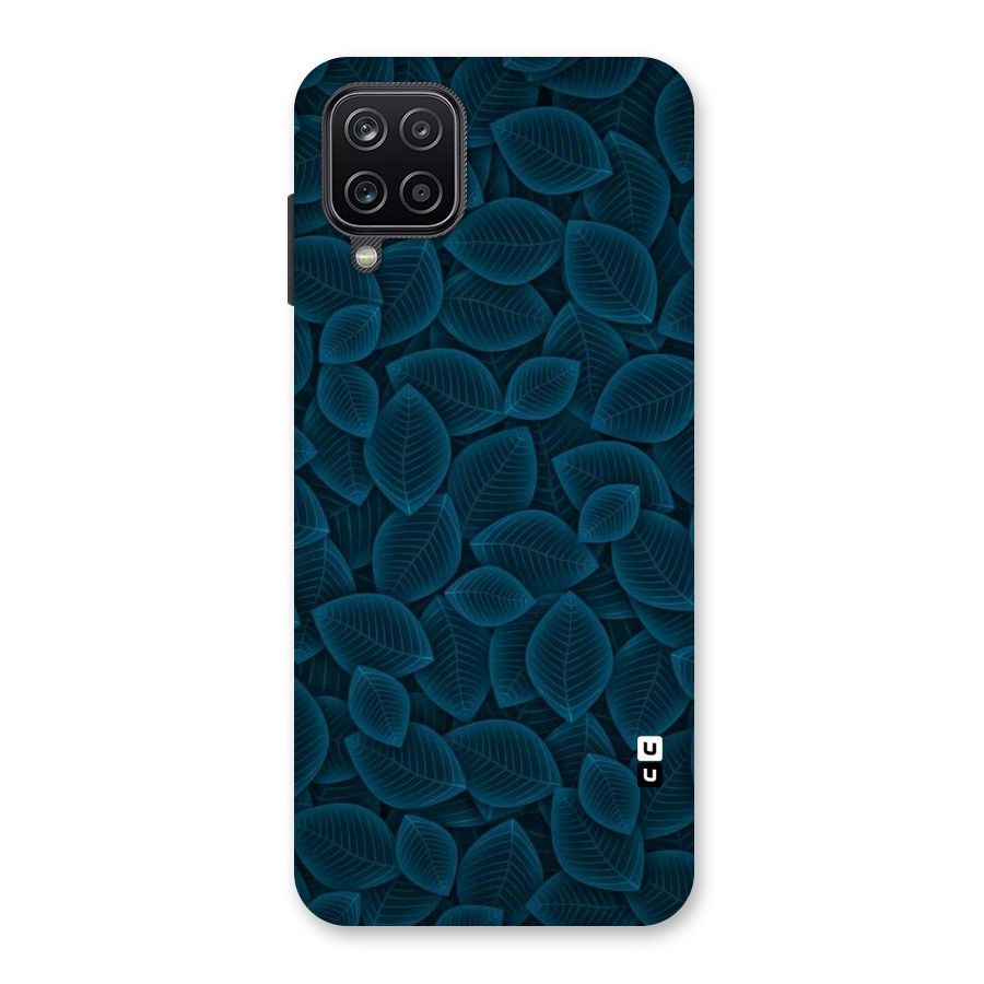 Blue Thin Leaves Back Case for Galaxy A12