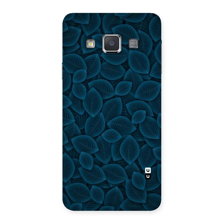 Blue Thin Leaves Back Case for Galaxy A3