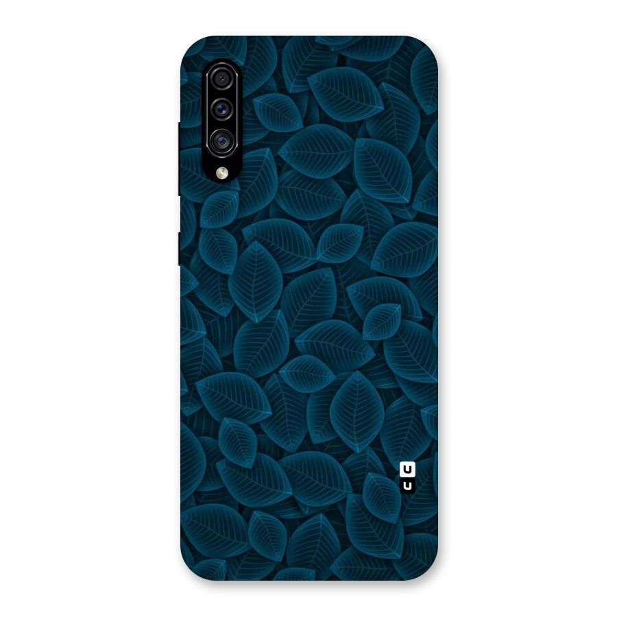 Blue Thin Leaves Back Case for Galaxy A30s