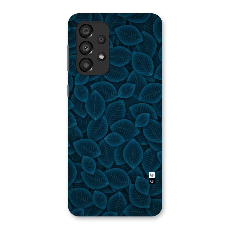 Blue Thin Leaves Back Case for Galaxy A33 5G