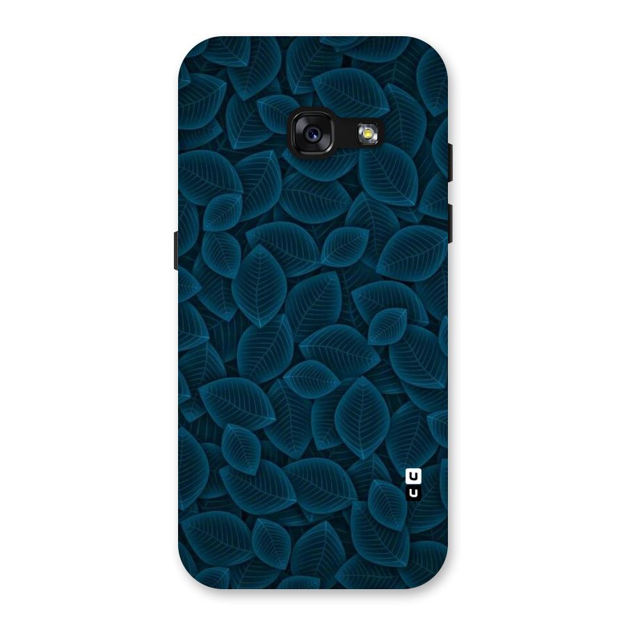 Blue Thin Leaves Back Case for Galaxy A3 (2017)