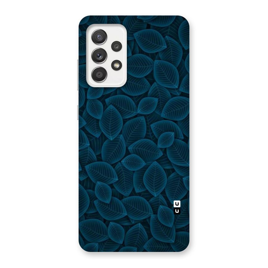 Blue Thin Leaves Back Case for Galaxy A52