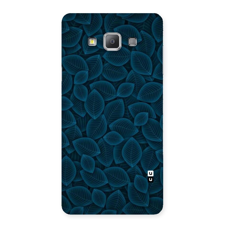 Blue Thin Leaves Back Case for Galaxy A7