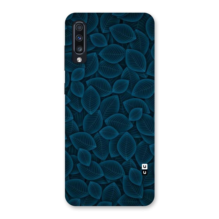 Blue Thin Leaves Back Case for Galaxy A70