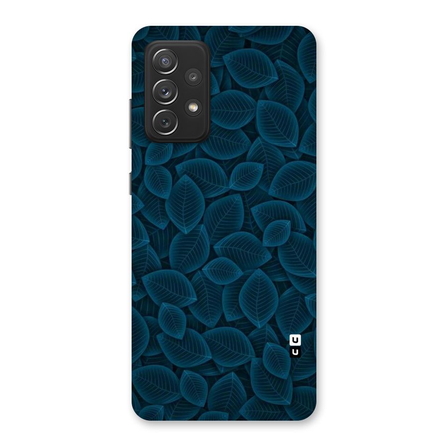 Blue Thin Leaves Back Case for Galaxy A72