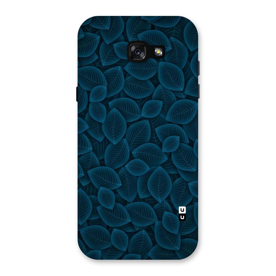 Blue Thin Leaves Back Case for Galaxy A7 (2017)