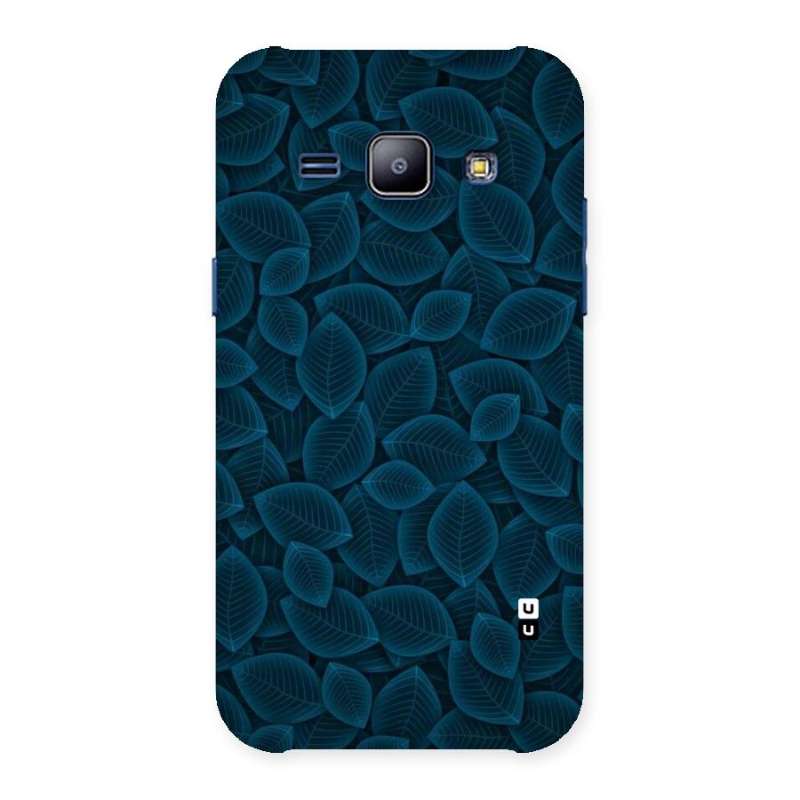 Blue Thin Leaves Back Case for Galaxy J1