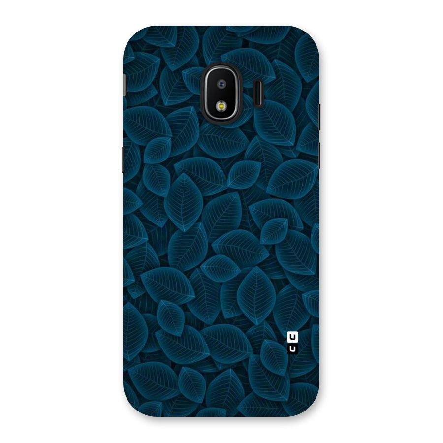 Blue Thin Leaves Back Case for Galaxy J2 Pro 2018