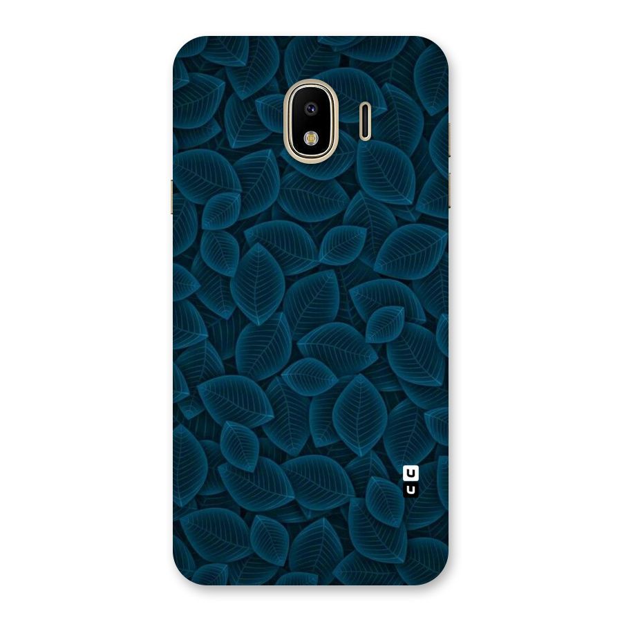 Blue Thin Leaves Back Case for Galaxy J4