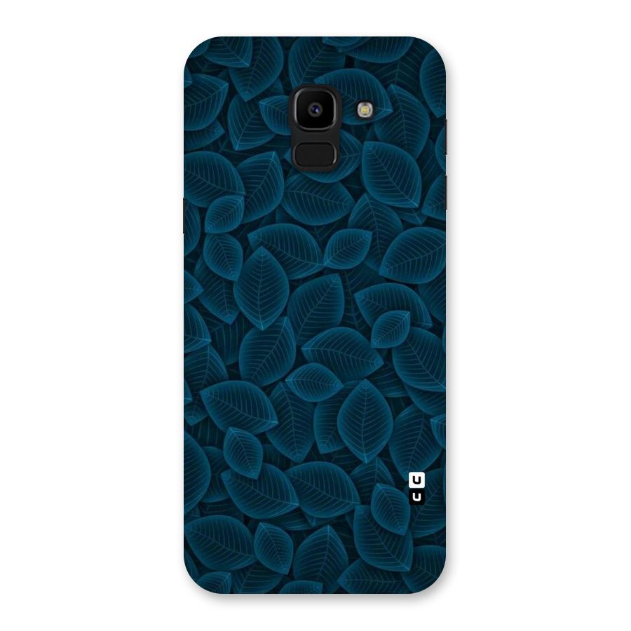 Blue Thin Leaves Back Case for Galaxy J6