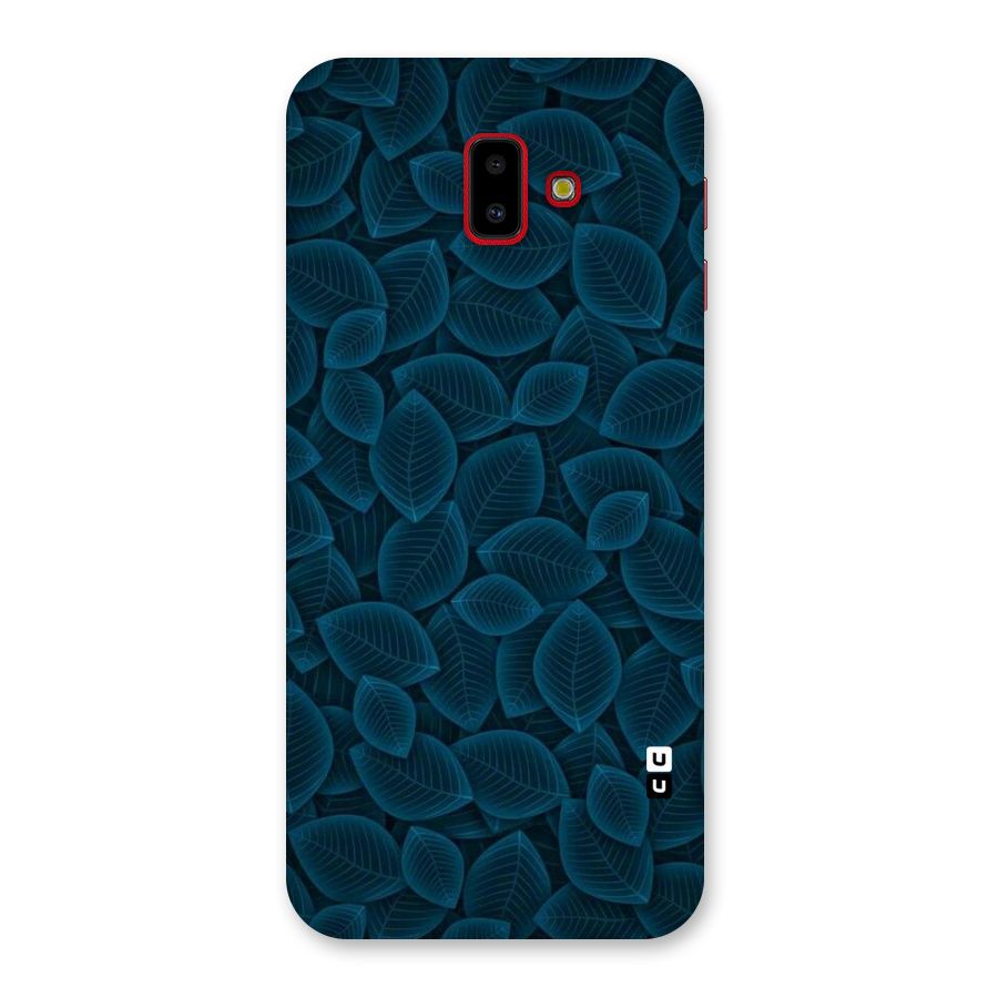 Blue Thin Leaves Back Case for Galaxy J6 Plus