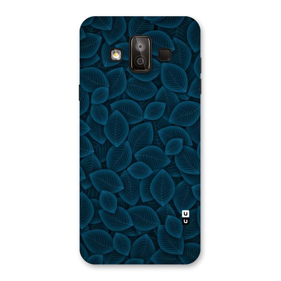 Blue Thin Leaves Back Case for Galaxy J7 Duo