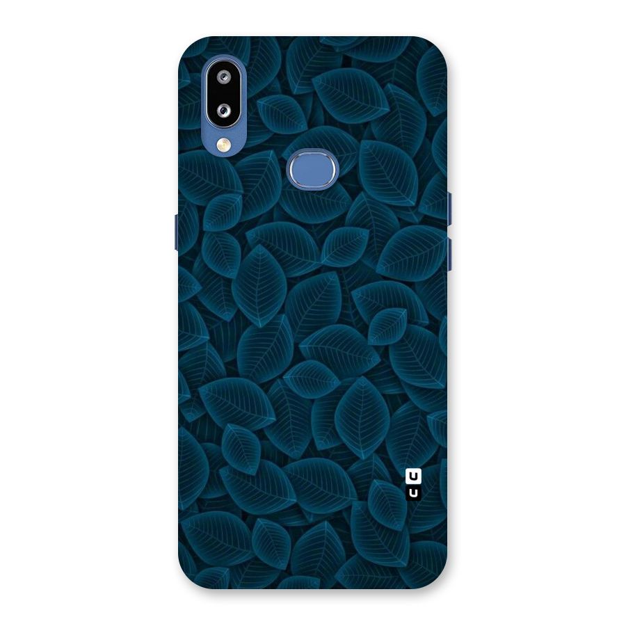 Blue Thin Leaves Back Case for Galaxy M01s