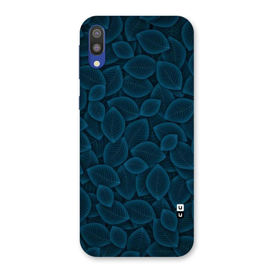 Blue Thin Leaves Back Case for Galaxy M10