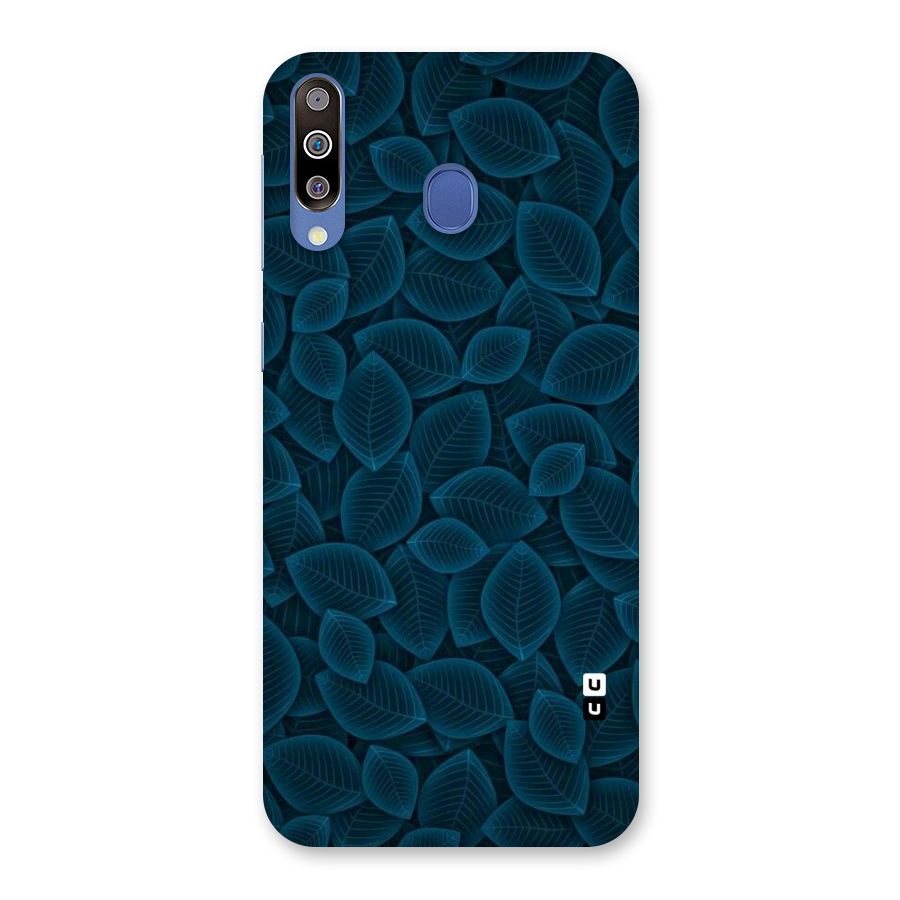 Blue Thin Leaves Back Case for Galaxy M30