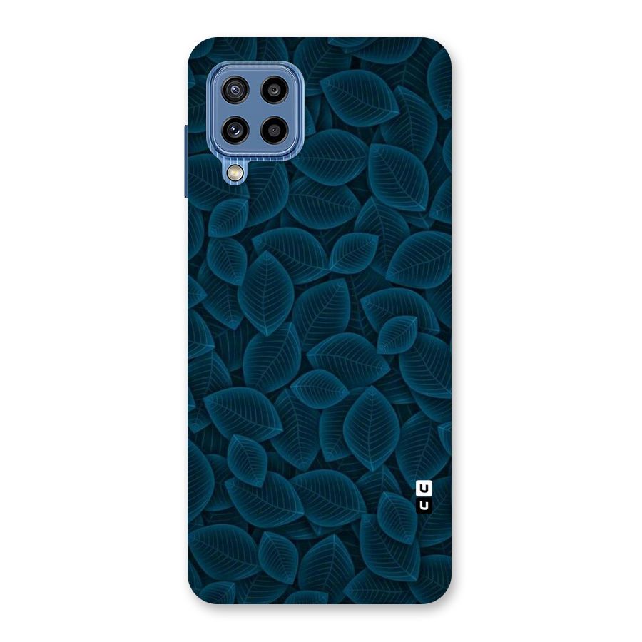 Blue Thin Leaves Back Case for Galaxy M32