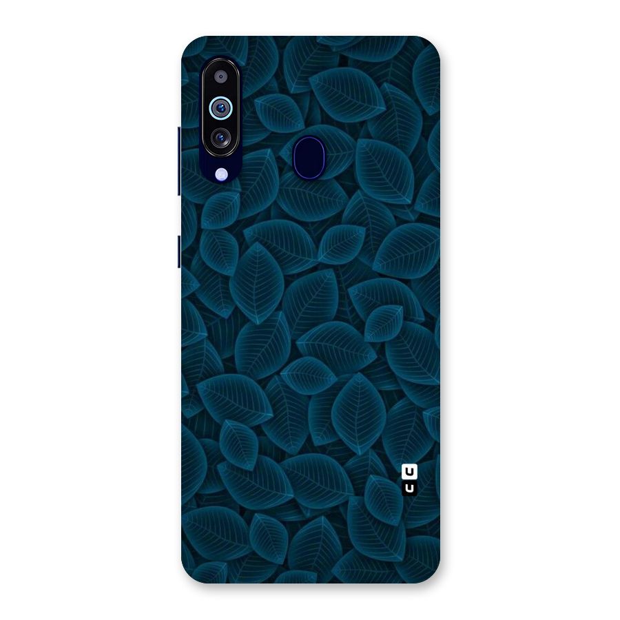 Blue Thin Leaves Back Case for Galaxy M40